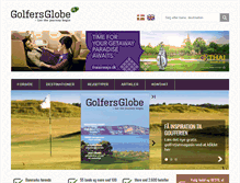 Tablet Screenshot of golfersglobe.com